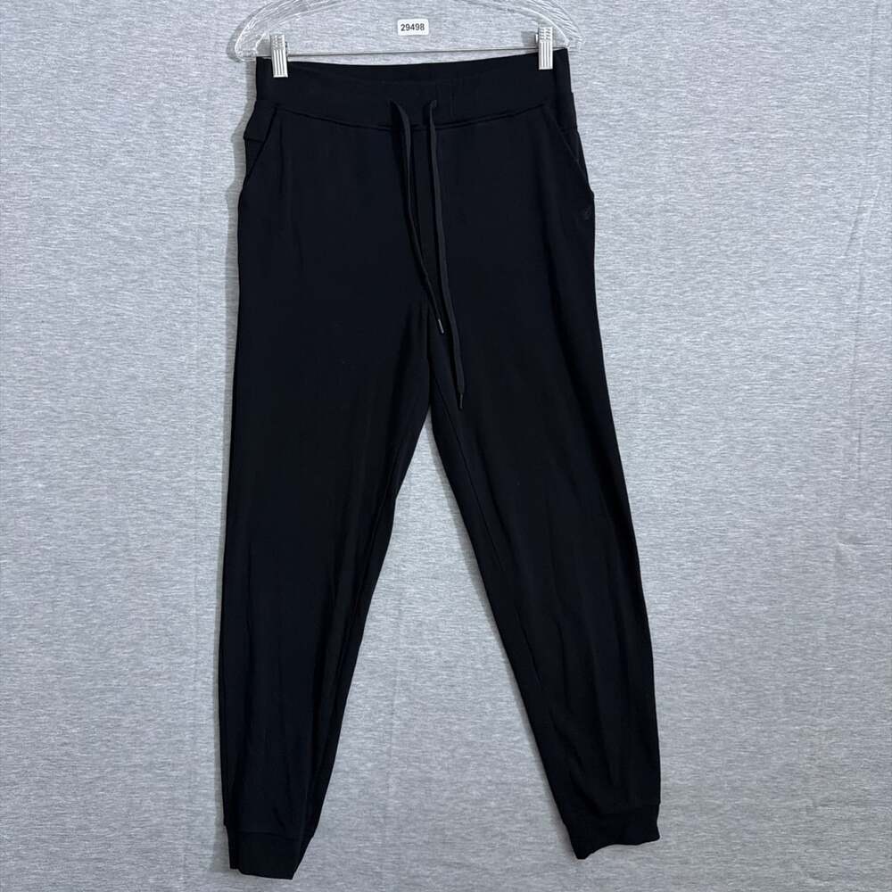 Cozy Earth Women's Medium Black Bamboo Jogger Lounge Pants With Pockets